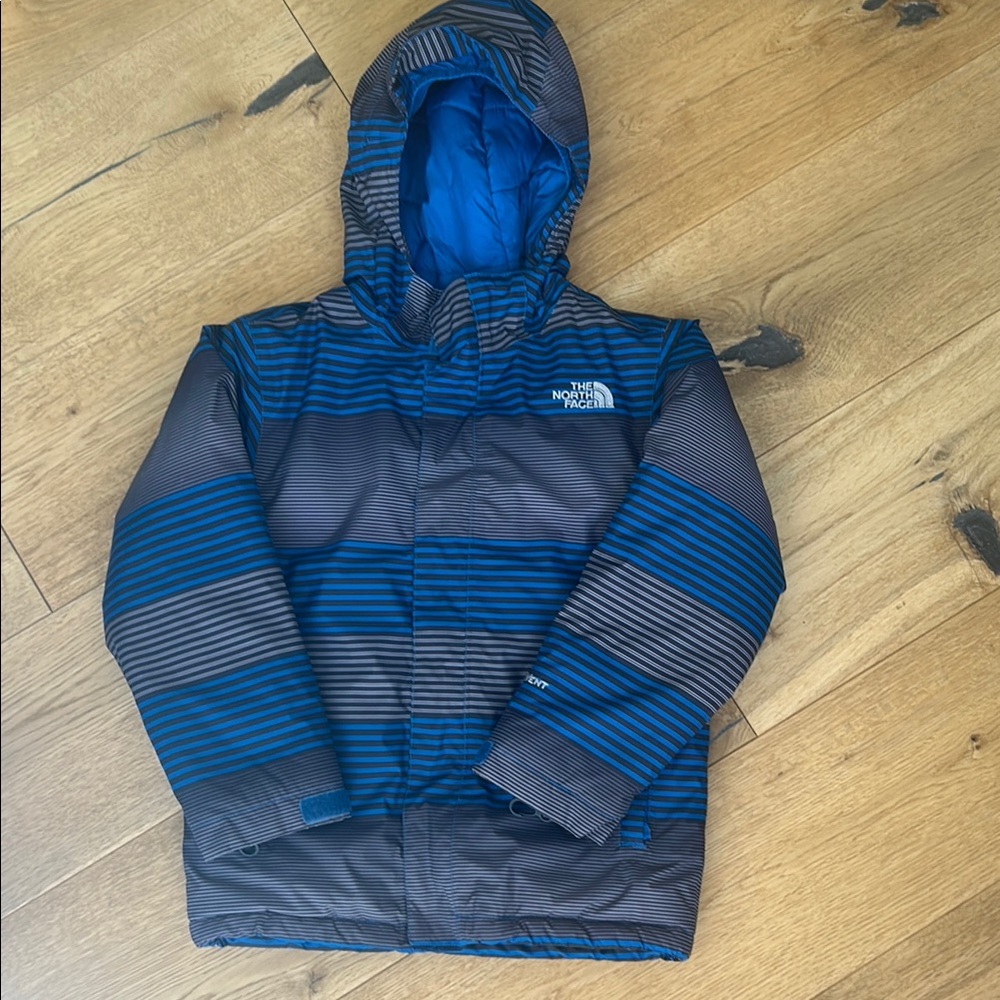 The North Face Striped Puffer Jacket
